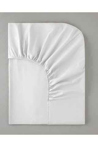 English Home Pure Pamuklu Tek Kişilik Lastikli Çarşaf 100x200 Cm Beyaz Beyaz