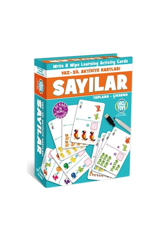 Circle Toys Sayılar Yaz Sil Aktivite Kartları 32 Kart