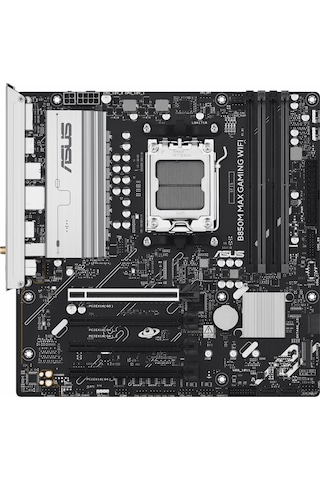 Asus B850m Max Gaming Wifi Ddr5 8000mhz Oc M.2 Hdmı/dp/usb-c Pcıe 5.0 Am5 Matx Anakart