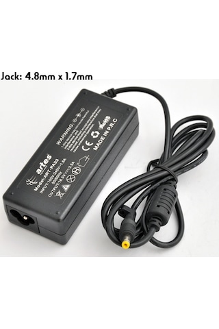 HP Uyumlu 18.5V-3.5A 4.8Mmx1.7Mm 65W Artes Adaptör Sari Uç HP Uyumlu 18.5V-3.5A 4.8Mmx1.7Mm 65W Artes Adaptör Sari Uç