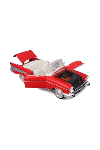 1957 Chevrolet Bel Air Convertible Model Araba 31476 Kırmızı