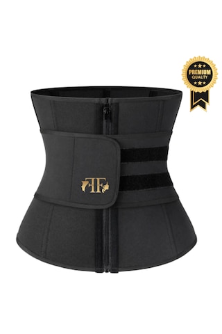 Fitform Giyim Sauna Etkili Sıkılaştırıcı Ve Toparlayıcı Unisex Termal Bel Korse Keme Black Siyah Renk