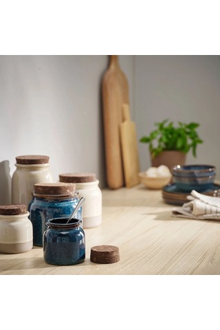 Ikea Brugdhaj Gıda Kavanozu 1000 Ml 12 X 13 Cm Mavi