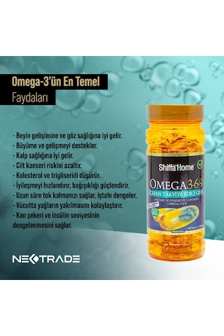 Aksu Vital - Shiffa Home Omega 3-6-9 100 Softjel 1000 MG