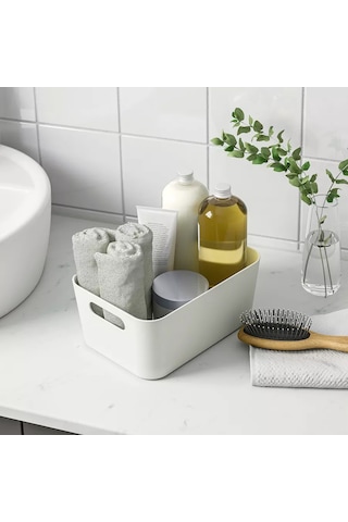 Ikea Uppdatera Saklama Kabı 24x17x10 Cm, Beyaz 250689816 Beyaz