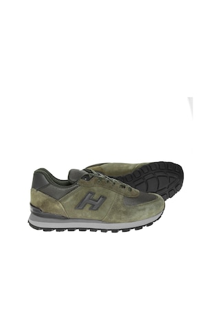 Hammer Jack 102 19250 Haki Renk Hakiki Deri Casual Günlük Spor Ayakkabısı Haki