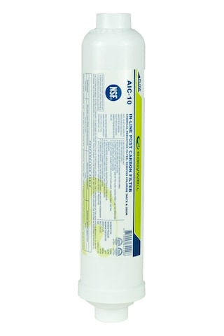 Aquames - 10'' Inline Nsf Onaylı Post Karbon Filtre