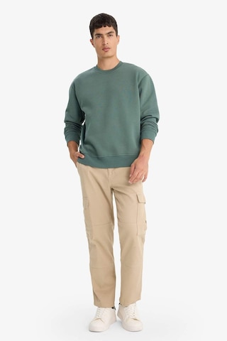 Defacto Relax Fit Bisiklet Yaka Kalın İçi Yumuşak Tüylü Basic Düz Sweatshirt T5139az25augn1019 Yeşil