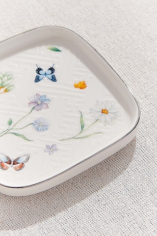 Pasabahce Petite Fleur Porselen Mini Servis Tabağı 4'lü Çok Renkli