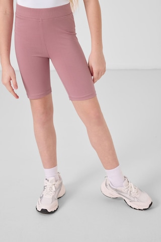 Tommylife Gül Kurusu Pamuklu Kısa Paça Standart Fit Basic Kız Çocuk Tayt - 75188 Gül Kurusu