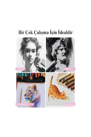 Eskiz Defteri A5 50 Yaprak 100 Gr 1 Adet 24 Renk Çift Taraflı Marker Kalem 24 Adet Touch Çift Uçlu