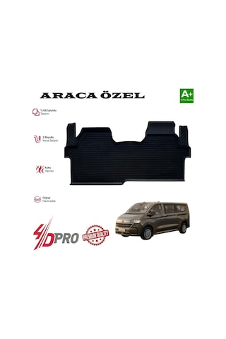 Transporter Kombi Uzun Şase 4d Havuzlu Kavuçuk Paspas 2025 2026 2027