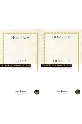 Ilyada - Odysseia 2 Kitap Set - Homeros Karton Kapak Ilyada - Odysseia 2 Kitap Set - Homeros Karton Kapak