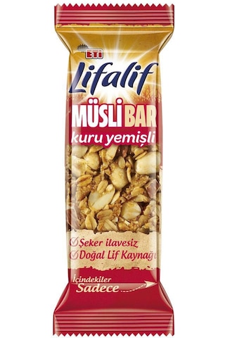 Eti Lifalif Kuruyemişli Müsli Bar 16 x 35 G