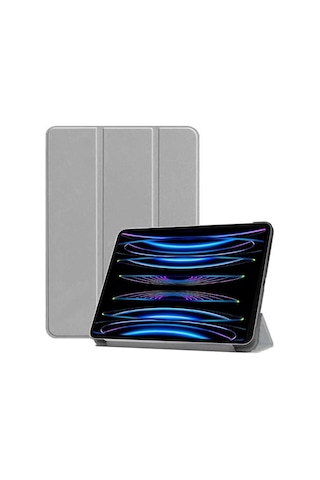 Apple Uyumlu iPad Pro 4. Nesil M2 2022 11 Inç Tablet Flip Smart Standlı Akıllı Kılıf Smart Cover Kılıf