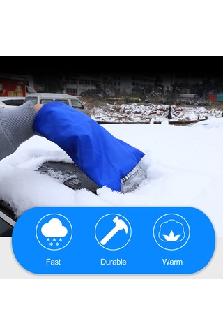 Padalink Kış Sezonu Eldivenli Buz Ve Kar刮除 Aleti - Araç Camları İçin Su Geçirmez, Çok Fonksiyonlu, Elinizi Isıttırır Ve Korur