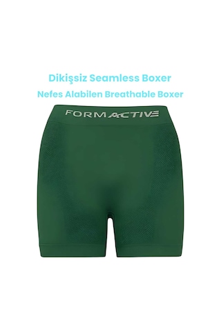 Uniquetrenders Erkek Dikişsiz/seamless Nefes Alabilen Boxer 6 Adet Lacivert - Yeşil