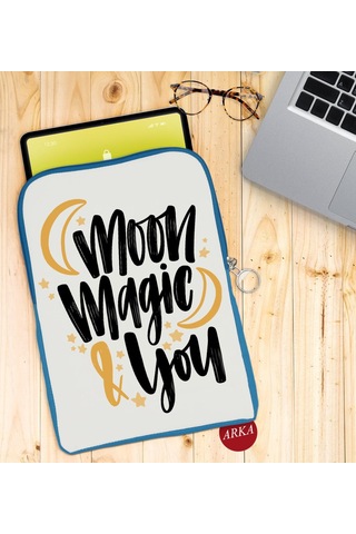 Bk Gift Moon Magic & You Tasarımlı Taşınabilir Koruyucu Tablet Kı