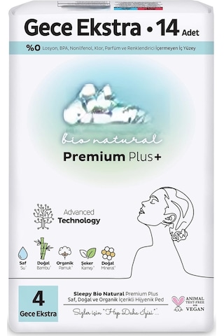 Premium Plus Gece Ekstra Ped 14 Adet