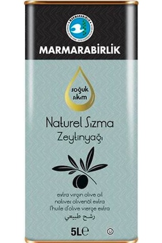 Marmarabirlik Naturel Soğuk Sıkım Sızma Zeytinyağı 5 L Marmarabirlik Naturel Soğuk Sıkım Sızma Zeytinyağı 5 L