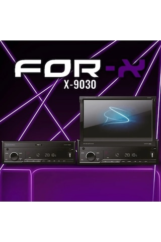 X-9030 Indach Oto Teyp Açilir Ekran Yeni Seri