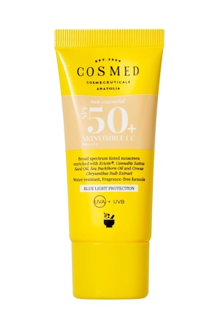 Tr Tüm Cilt Tipleri İçin Renkli Suya Dayanıklı Spf50+ Güneş Kremi - Skinvisible Cc Spf50+ - 30 Ml