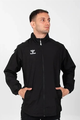 Hummel Line Raincoat 940270-2001 Siyah Erkek Yağmurluk Siyah