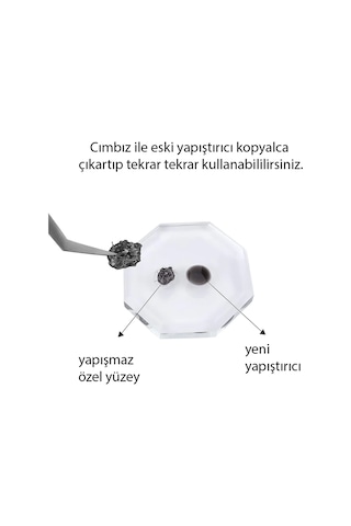 İpek Kirpik Aksesuarları - Cam Uygulama Tepsisi Yuvarlak