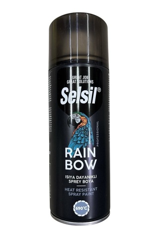 Rainbow Akrilik Sprey Boya 690 Derece Isıya Dalı Siyah Standart
