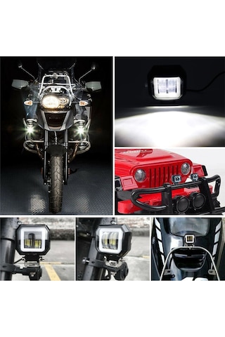 Motosiklet Sis Farı 2 Adet Angel Beyaz Renk