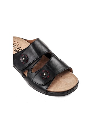 Forelli 22005 Ursula-g Siyah Kadın Hakiki Deri Terlik-siyah Siyah