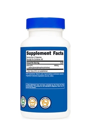 Alpha Gpc 600 Mg 120 Caspules Usa Menşei