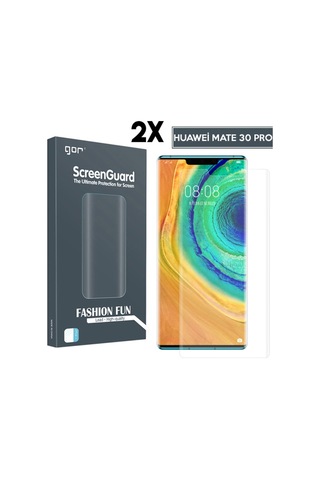 Gor Huawei Mate 30 Pro 3D Kavisli Full Kaplama Darbe Emici Ekran Şeffaf (394362921)