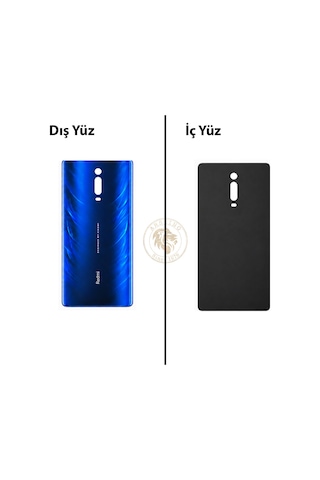 Xiaomi Mi 9t Buz Mavisi Arka Pil Kapağı Batarya Kapağı Lazer Kesim Back Cover Çok Renkli