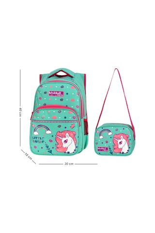Waddell Çanta Yeşil Little Horse İlkokul Çanta Takımı - Waddell B