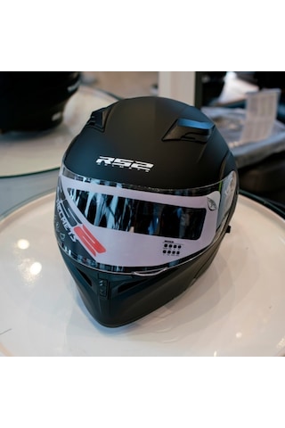 Rs2 902-1 Çene Açılır Motosiklet Kaskı Mat Siyah