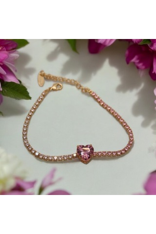 Casera's Kadın Bileklik Csr70124017 Gümüş - Pembe