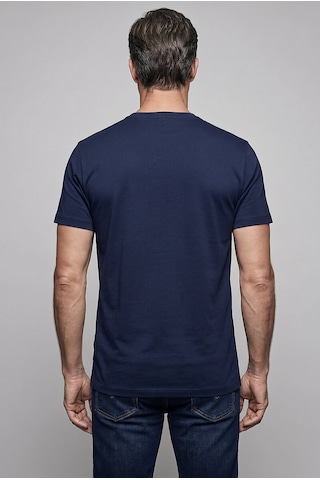 Bisse Lacivert Studio Bi Si Klet Yaka T-shirt Bsts26y26301 E39