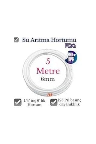Feyza Yapı Su Arıtma Cıhazı Yedek Hortumu 5 Metre