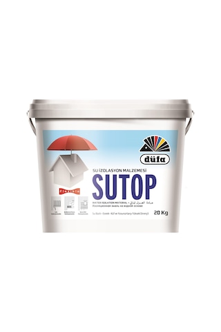Düfa Sutop Su Kesici Boya Beyaz Su İzolasyon Boyası 20KG Düfa Sutop Su Kesici Boya Beyaz Su İzolasyon Boyası 20KG