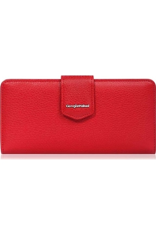 Cengiz Pakel Hakiki Deri Kadın Cüzdan-Portföy 65104-Kırmızı (432622135)-65104-Kırmızı