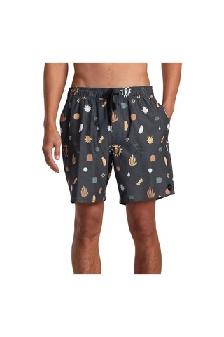 Rvca Rvca Atlas Elastic Erkek Siyah Boardshort 3837 Çok Renkli