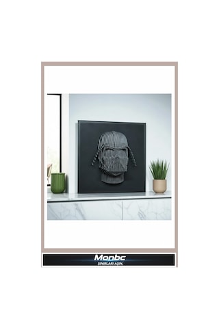 Monbc Dark Side 3d Darth Vader 3d Tasarım Dekoratif Biblo, Hediyelik Ve Ev Ofis İçin Şık Aksesuar