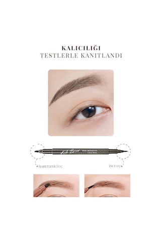 Clio Kill Brow Dual Tattoo Pen Set 03 Gray Brown