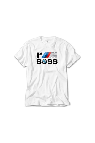 BMW IM BOSS Beyaz Tişört Beyaz