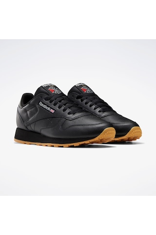 Reebok Classic Leather Unisex Siyah Spor Ayakkabı Düz 100008493 Siyah