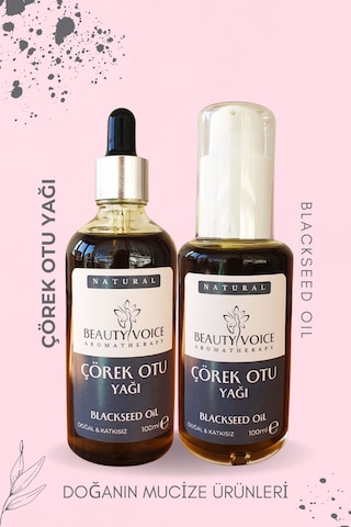 Beauty Voice %100 Saf Çörek Otu Yağı 200 Ml - 2li Set