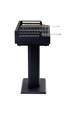 Mss Grill Çelik Izgara Mangal Ahşap Kömürlü 67x40 CM