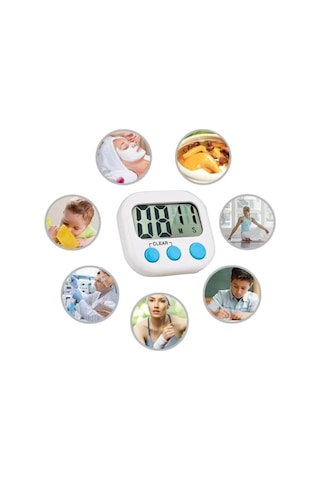 Eveltek Dijital Mutfak Zamanlayıcı, 2 Adet Dijital Yumurta Saati Kuechenwecker Pişirme Timer Saat Kitchen Timer Kısa