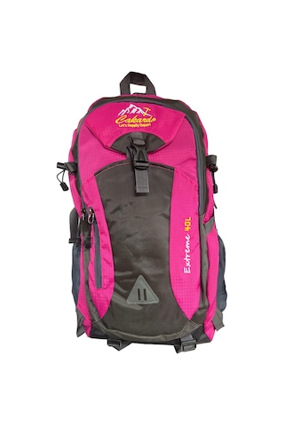 Cakard Kaliteli Astarlı Su Geçirmez Unisex Hafif Dağcı Kamp Gezi Seyahat Sırt Çantası 40 Lt. 32x52cm Pembe